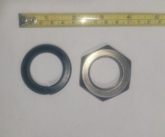 Pitman arm nut and washer - Large